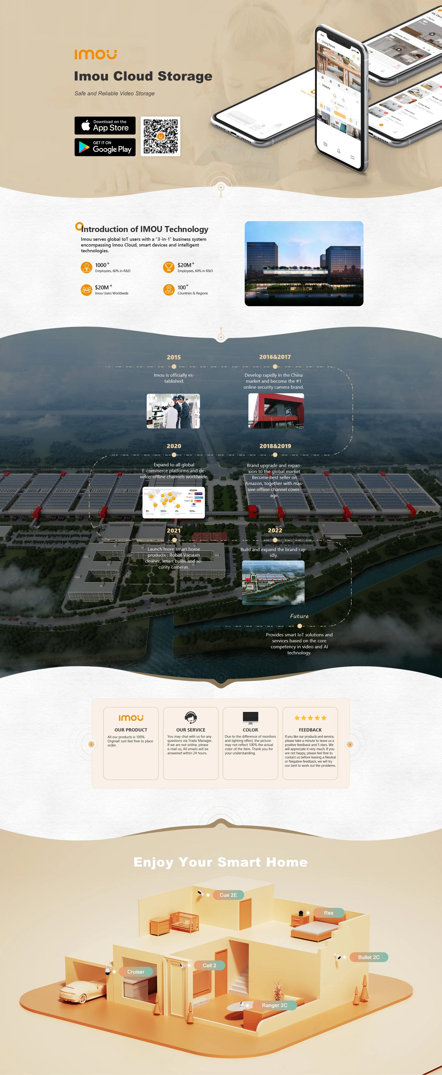 IMOU 2PCS Outdoor IP66 Cruiser SE+ 4MP Set Wi-Fi Camera Security Smart Color Night Vision 360° Coverage Smart Auto Tracking - AMULET RING STORE