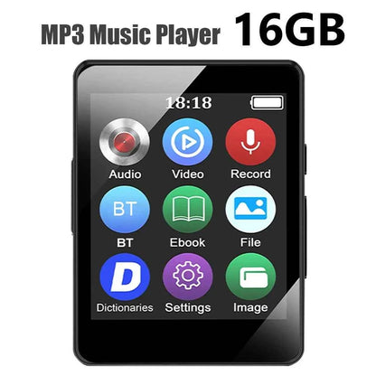 8/16/32/64GB Bluetooth MP4 MP3 Player Bluetooth 5.0 Music Stereo 1.8inch Screen MP3 With Speaker Video Playback FM Radio Recordi