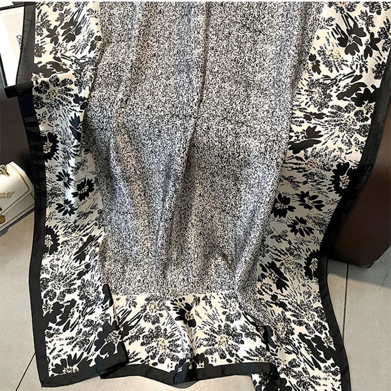 Spring Scarf Women's Luxury Design Polyester Material Smooth Scarf Soft Shawl Beach - AMULET RING STORE