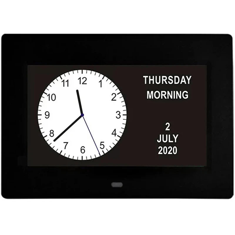 12 Alarms Digital LED Calendar Clock with Multi-Languages to display. Medicine Time Reminder for Elder.Home Desk Wall Decoration