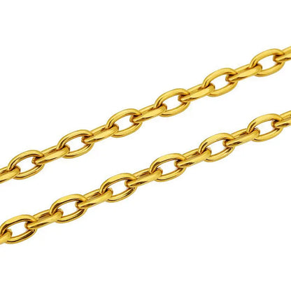 1M Heavy Chunky Hip Hop Chain Stainless Steel Frosted Oval Link Chains for DIY Men Jewelry Making Punk Necklace Bracelet Chain - AMULET RING STORE