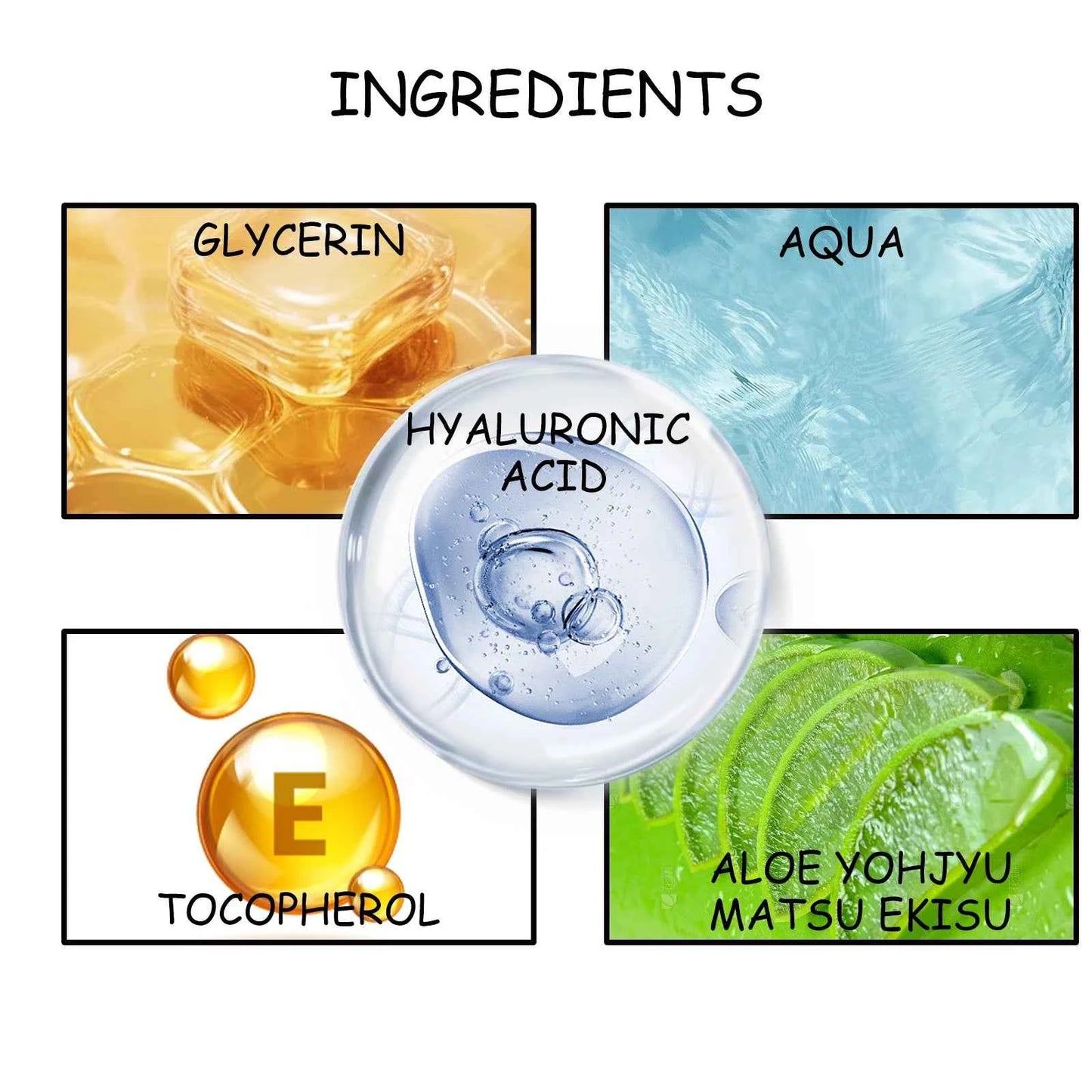 Glycerin Care Cream for Face and Body, Hyaluronic Acid, Aloe Vera Natural Intensive Moisturizing Skin Repair Product