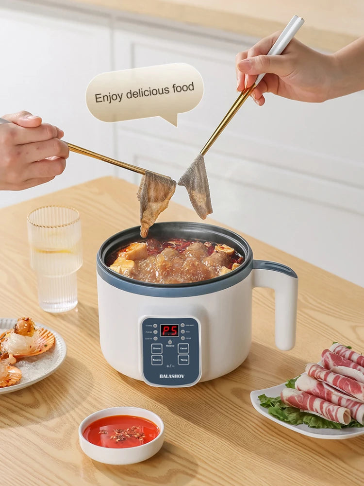 Electric Rice Cooker Multicooker Multifunction Pot Mini Hotpot Pan Soup Home Appliances for The Kitchen Pots Offers 1-2 People - AMULET RING STORE