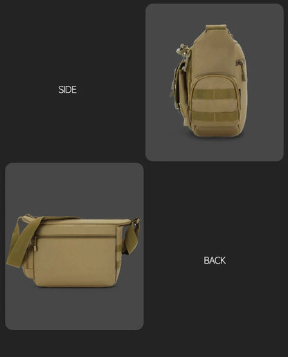 Men Camouflage Shoulder Bag Tactical Fishing Camping Tote Trekking Climbing Bags Large Multi-Pocket Travel Laptop Messenger Pack