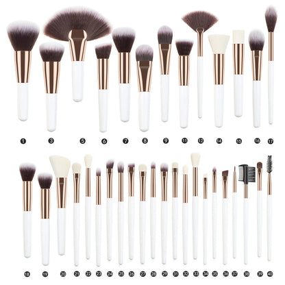 40makeup brush suit portable models full set makeup tools powder brush powder foundation brush eye shadow brush - AMULET RING STORE