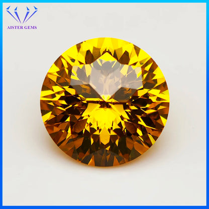 New 5A Quality Round Colored Empire Cut Cubic Zirconia Stones Loose Gemstone for Jewelry Making