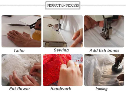 Jessica Blue Prom Dresses Strapless Tulle Evening Dress  Sweet Trailing Princess Formal Occasion Party Dresses Customized