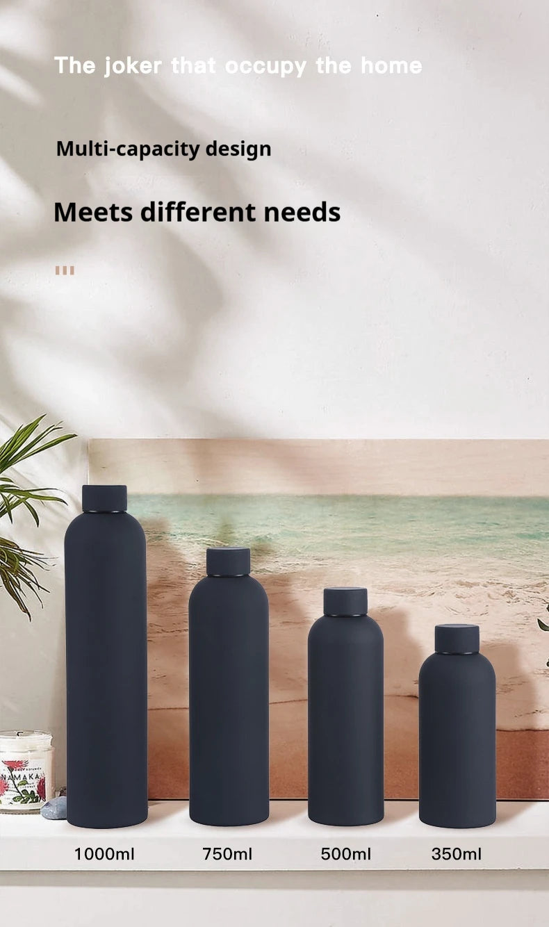 350-750ML Stainless Steel Thermos Cup Portable Small Mouth Water Cup Travel Outdoor Sports Water Bottle Vacuum Flask Gym Kettle - AMULET RING STORE