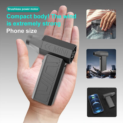 New 200000RPM Powerful Blower Vacuum Dust Cleaner Violent Fan Type-C Charging Strong Winds Brushless Turbo Jet Blower