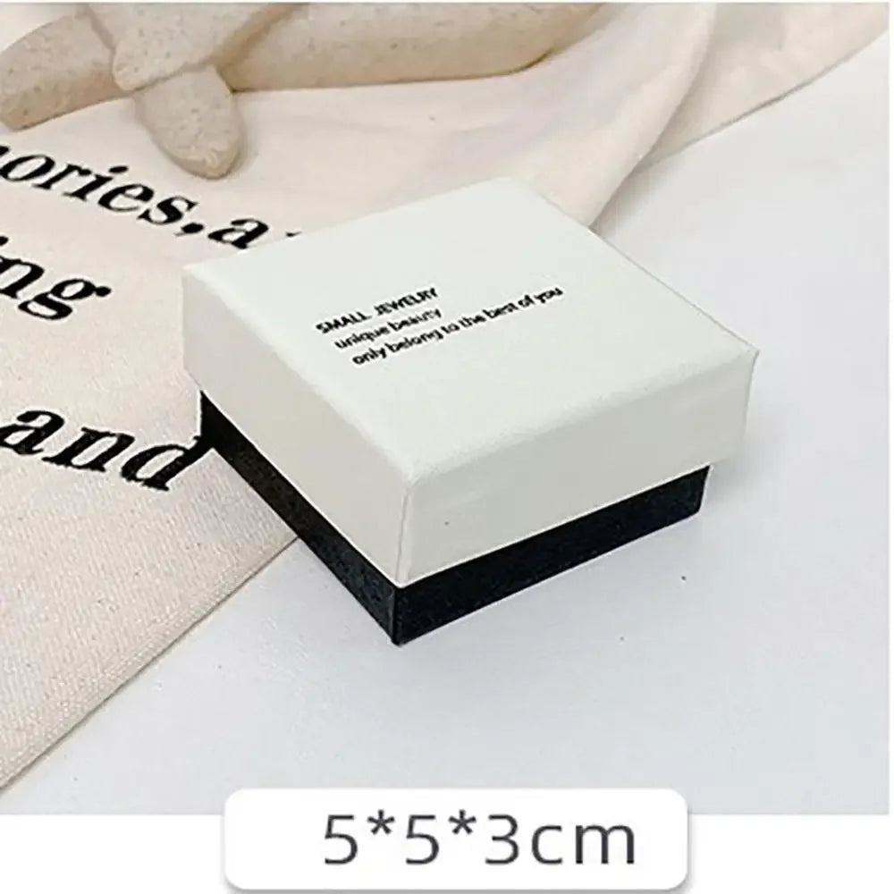 Simple Jewelry Box Earnail Ring Bracelet Necklace Gray Black Paper Jewelry Display Case Jewelry Organizer Box - AMULET RING STORE