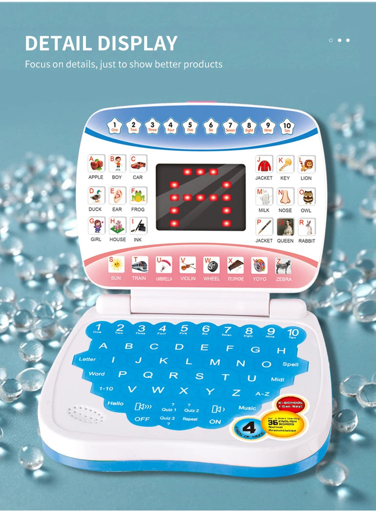 Kids Educational Learning Computer - Electronic Toy - AMULET RING STORE