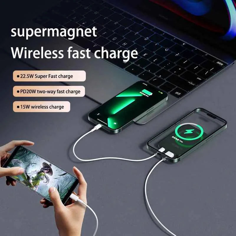Magnetic Wireless PowerBank 30000mAh 22.5W Fast Charging External Battery for Xiaomi Samsung iPhone PD 20W for Magsafe Powerbank