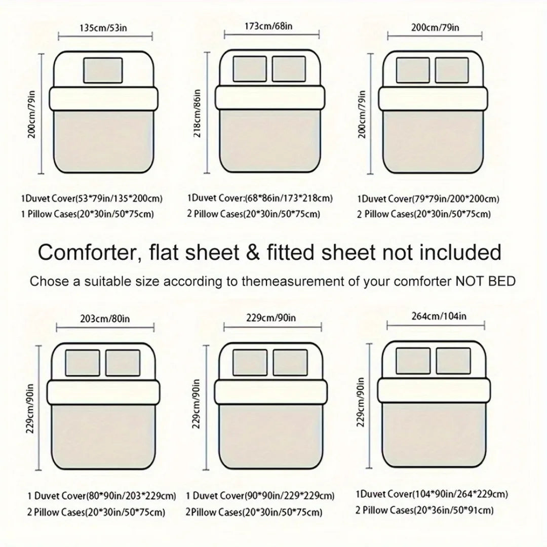 3pcs Fashion Bedding Set Tiger Pink Rose Digital Print Comfortable Breathable Duvet Cover King Queen Twin Single Size for Gift