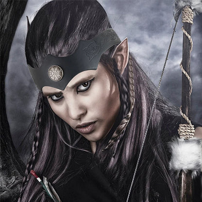 Medieval Knight Headband Viking King Crown Dress Up Halloween Cosplay LARP Accessory Ancient Roman Warrior Gladiator Headgear - AMULET RING STORE