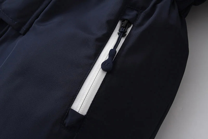 -30 Winter Baby Clothes Thicken Warm Jumpsuits Snowsuits Girl Boy Hooded Jacket Waterproof Rompers Ski Suits Kids Coat Outerwear - AMULET RING STORE