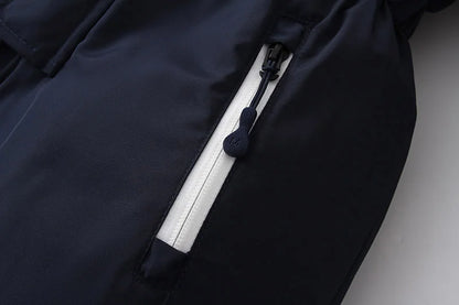 -30 Winter Baby Clothes Thicken Warm Jumpsuits Snowsuits Girl Boy Hooded Jacket Waterproof Rompers Ski Suits Kids Coat Outerwear - AMULET RING STORE