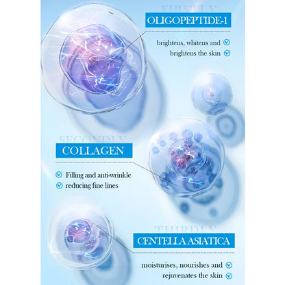 Hyaluronic Acid Face Cream Deeply Moisturizing Nourish Rejuvenates Skin Care Brighten Tender Hydrating Facial Collagen Cream - AMULET RING STORE