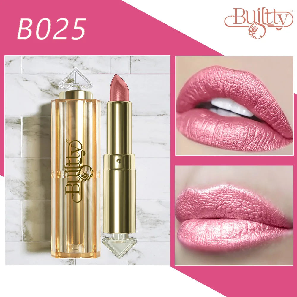 Mother Day Gift Makeup Beauty Matte Lipstick New Brand Cute Long Lasting Waterproof Lipstick Gliter Nude Colors - AMULET RING STORE