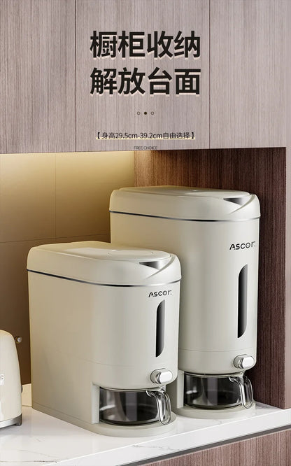 Mii Bucket Home 2025 New Model Sealed Rice Container Rice Box Anti-Pest and Anti-Damp Kitchen Storage Container High-End
