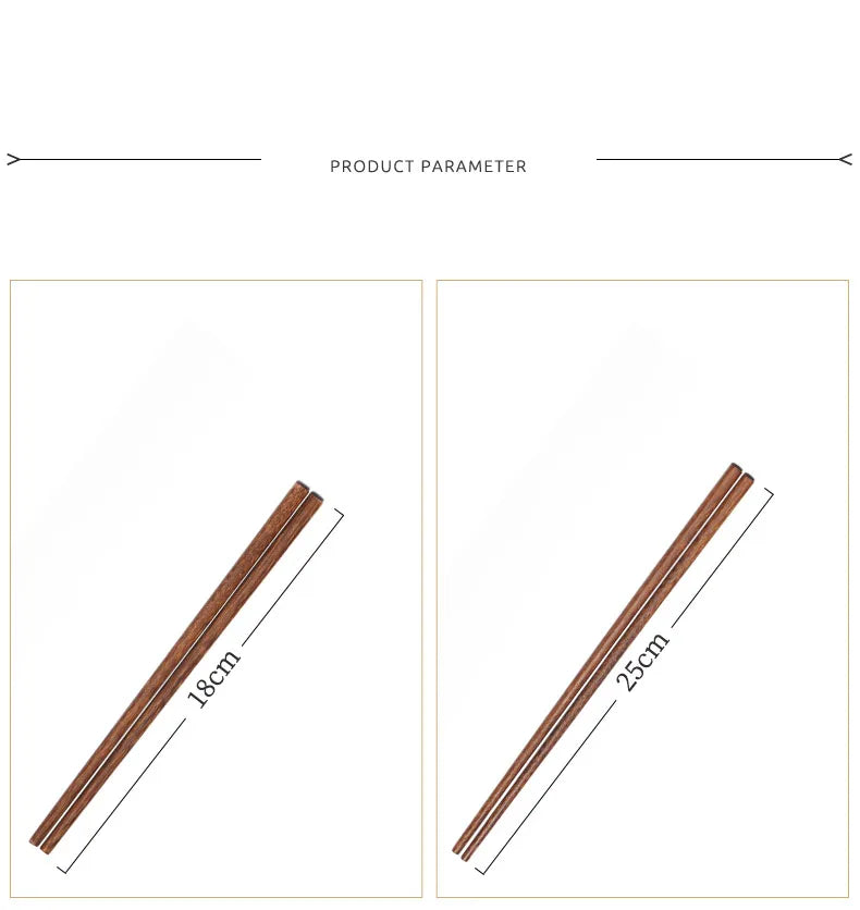 GIANXI 18CM/42CM Salad Hot Pot Chinese Chopsticks Chicken Wings Wood Fried BBQ Chopsticks Food Sushi Sticks Kitchen Bar Supplies - AMULET RING STORE