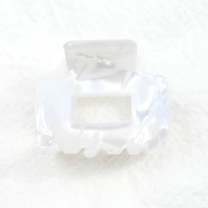 Bgffuy Leopard Korea Acetate Hollow Colorful Mini Hair Claws Crab Hair Clips for Child Girls Hairpins Hair Accessories Barrettes