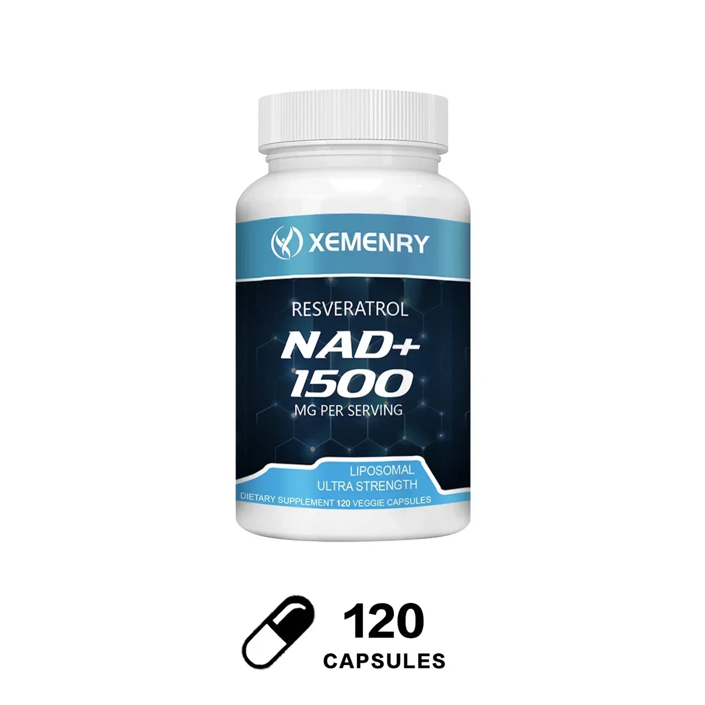 NAD + Resveratrol - Anti aging, Boost Energy, Promotes Cell Repair and Skin Health - AMULET RING STORE