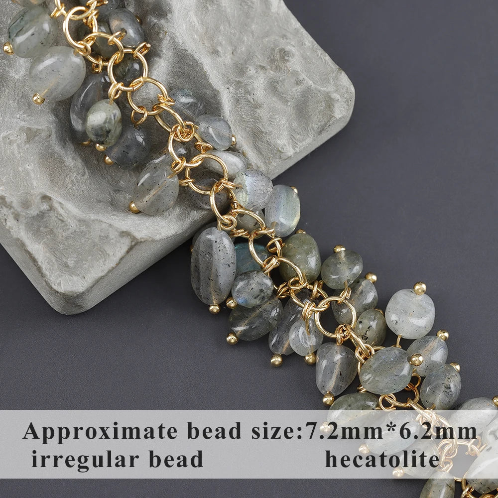 GUFEATHER M987,jewelry accessories,pass REACH,nickel free,18k gold plated,copper,natural stone,diy chain,jewelry making,10cm/lot - AMULET RING STORE