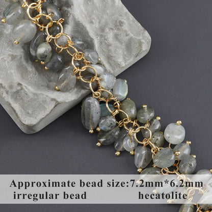 GUFEATHER M987,jewelry accessories,pass REACH,nickel free,18k gold plated,copper,natural stone,diy chain,jewelry making,10cm/lot - AMULET RING STORE