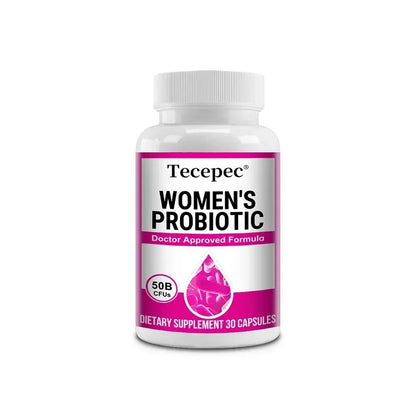 Women's Probiotic 50 Billion CFU, Cranberry Extract, Supports Digestion and Vaginal Health, Urinary Health, 120 Capsules - AMULET RING STORE
