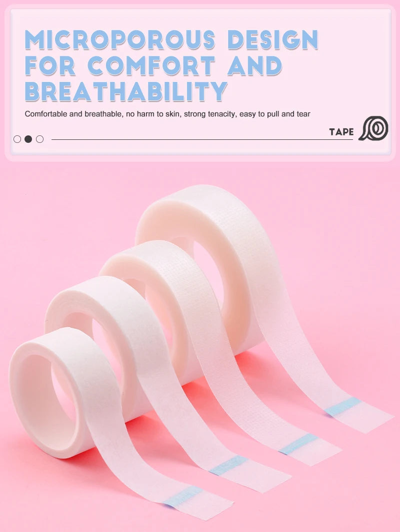 2/4PCS Micropore Eyelash Tape Lashes Lifting Tapes Under Eyes Breathable Easy To Tear Medical Tapes Eyelash Extension Supplies - AMULET RING STORE