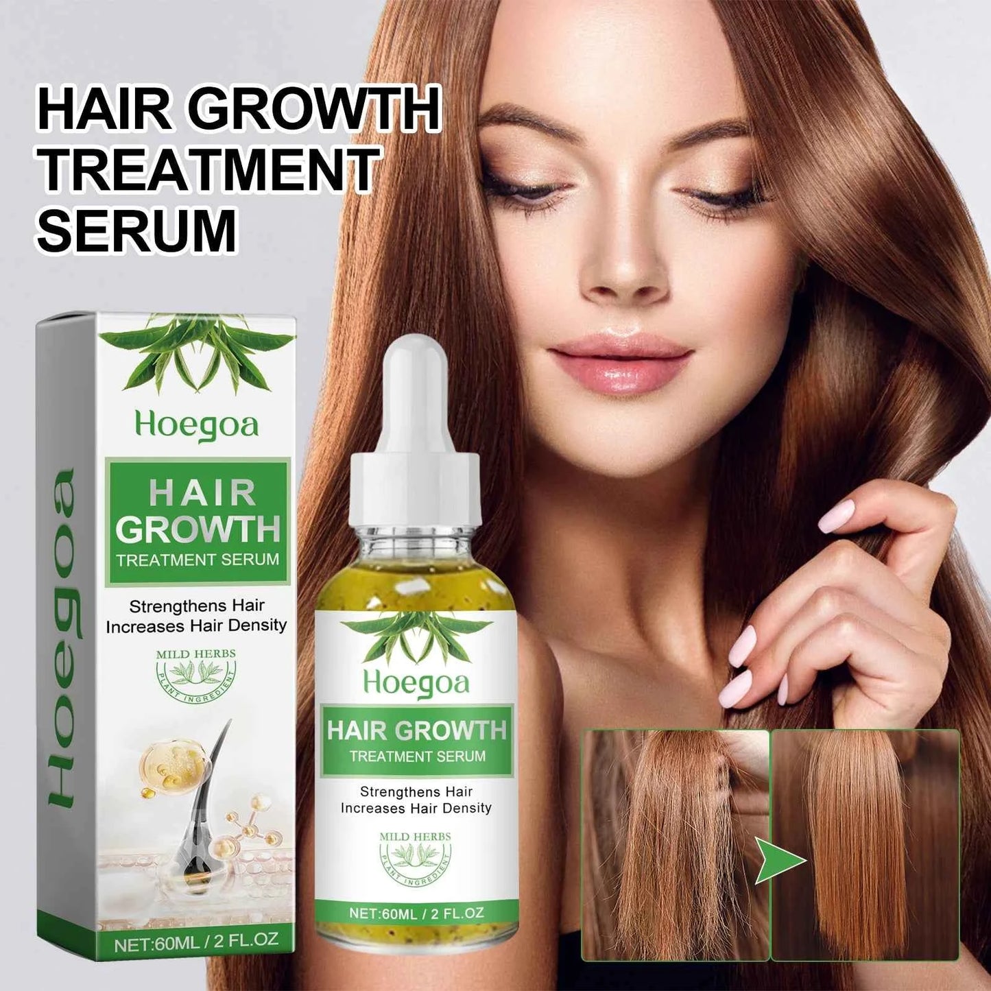 Fast Hair Growth Oil Africa Crazy Traction Alopecia Serum Anti Hair Break Thicken Hair Loss Treatment Spray For Man Women 60ML