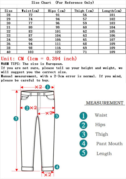 Men New Business Men's Jeans Casual Straight Stretch Fashion Classic Blue Black Work Denim Trousers Male Brand Clothing 28-40
