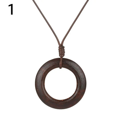 Fashion Long Sweater Pendant Chain Wooden Beaded Tassel Boho Bohemian Necklace Jewelry Nepal Wood Beads Pendant Necklace