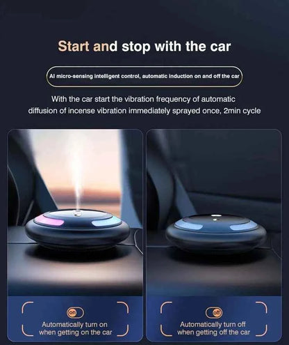 Smart Car Humidifier Essential Oil Diffuser LED Light Fragrance Aromatherapy  Air Freshener  Perfume Car Diffuser