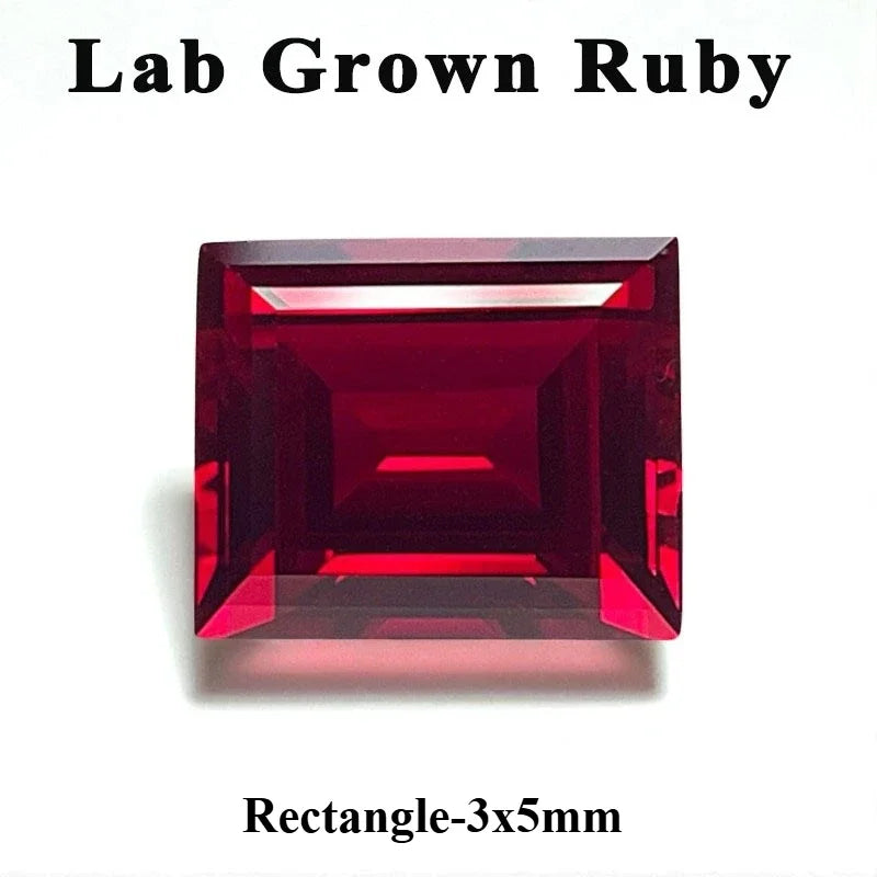 Lab Grown Ruby Pigeon Blood Red Color For Jewelry Diy Making Main Materials Selectable Certificate