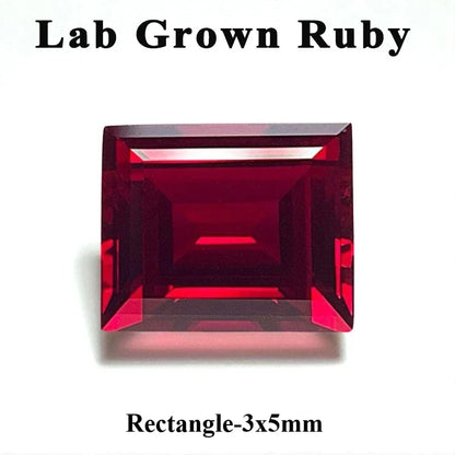 Lab Grown Ruby Pigeon Blood Red Color For Jewelry Diy Making Main Materials Selectable Certificate