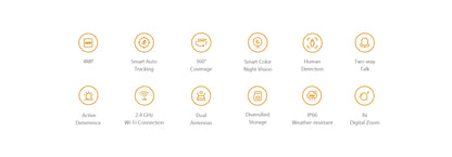 IMOU 2PCS Outdoor IP66 Cruiser SE+ 4MP Set Wi-Fi Camera Security Smart Color Night Vision 360° Coverage Smart Auto Tracking - AMULET RING STORE