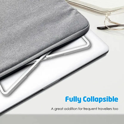 Universal Laptop Stand Foldable Adjustable Aluminum Alloy Notebook Holder Desktop Bracket for MacBook Air Pro Xiaomi - AMULET RING STORE