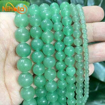Natural Stone Beads Round Agates Turquoises Amazonite Quartz Lava Tiger Eye Beads