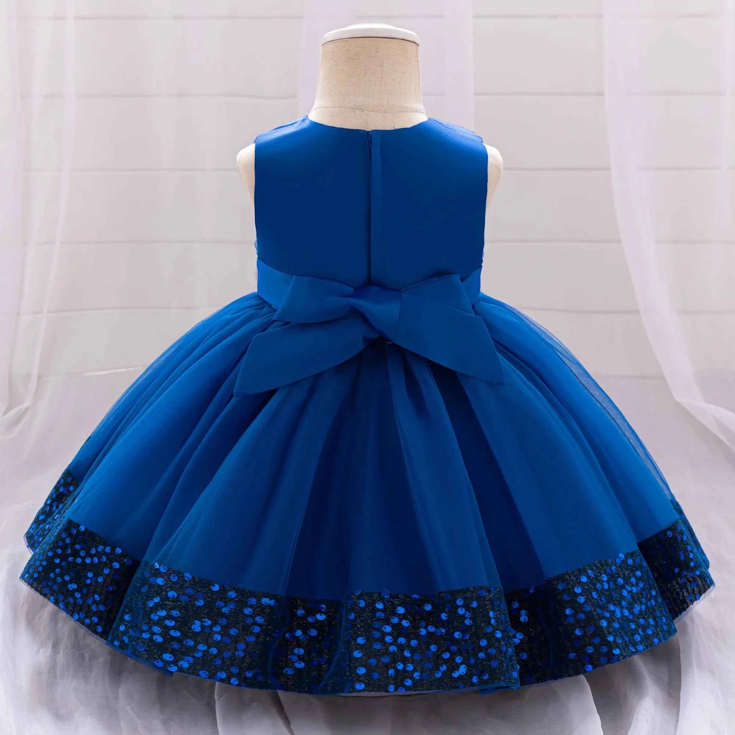 Sparkling flower embroidered gauze baby dress summer new style elegant girls' and children's dresses for girls and babies