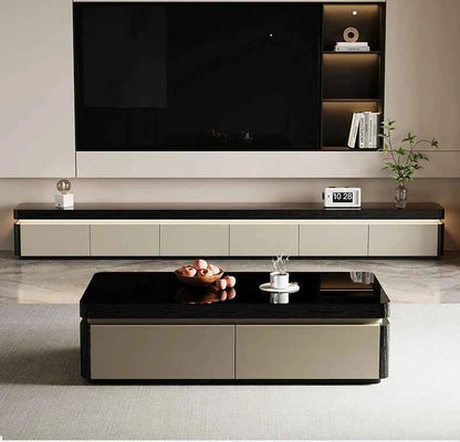 Elegant Space Saving TV Stand Eco Friendly Materials Sustainable Modern Aesthetics TV Stand Sliding Doors Living Room Furniture