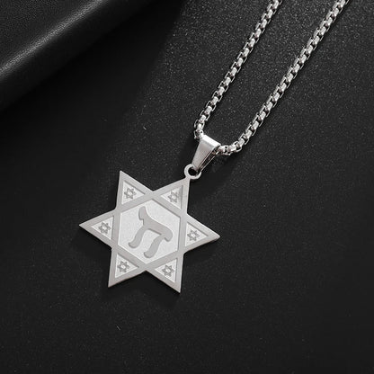 Seven Archangels Solomon Kabbalah Pendant Star of David Devil Eye Angel Seal Necklace