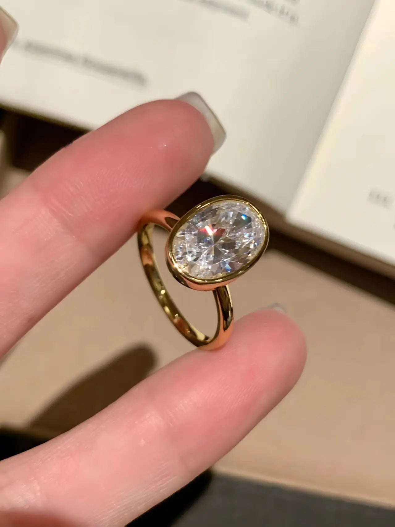 925 Sterling Silver Zircon Fashionable Delicate Simple Oval Ring for Women Engagement Wedding Luxury High Quality Fine Jewelry