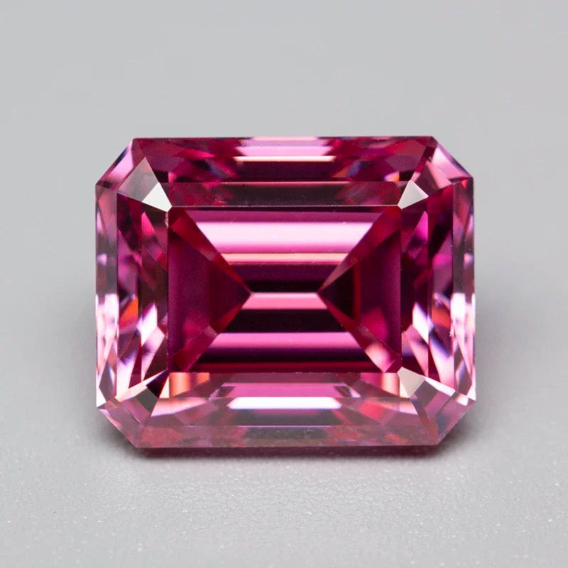 Pink Moissanite Stones with GRA Certificate Round/Pear/Oval/Emerald/Heart/Cushion/Princess/Asscher/Radiant Cut