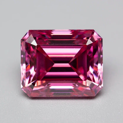 Pink Moissanite Stones with GRA Certificate Round/Pear/Oval/Emerald/Heart/Cushion/Princess/Asscher/Radiant Cut