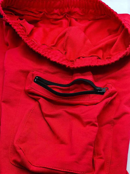 Mens Summer Cargo Shorts Cotton Workout Fitness Shorts Breathable Jogger Training Gyms Bodybuilding Multi Pocket Yellow Shorts