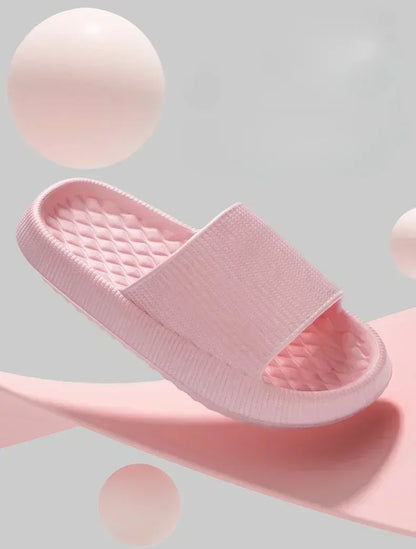 Women's Thick Platform Cloud Slippers EVA Soft Sole Pillow Slides Summer Beach Flip Flops Women Non Slip Bathroom Home Slippers - AMULET RING STORE