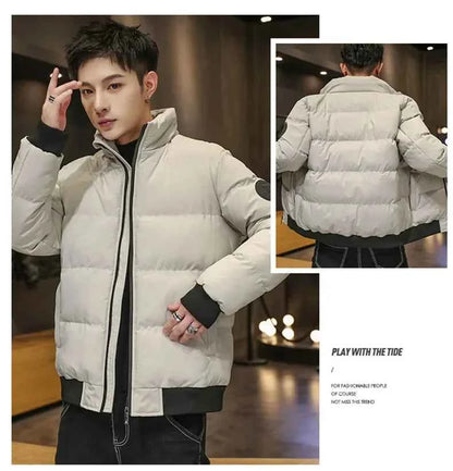 Winter Man Jackets Cotton-padded Parkas Puffer Jacket Men Warm Coats Thick Casual Outwear Streetwear Comfortable Men's Clothing