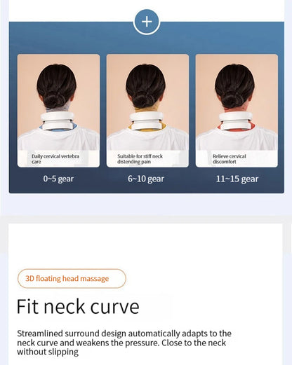 Neck Massage Intelligent Charging Heating Hot Pressing Magnetic Pulse Fashion Multi User Usage Portable Pulse Neck Massager