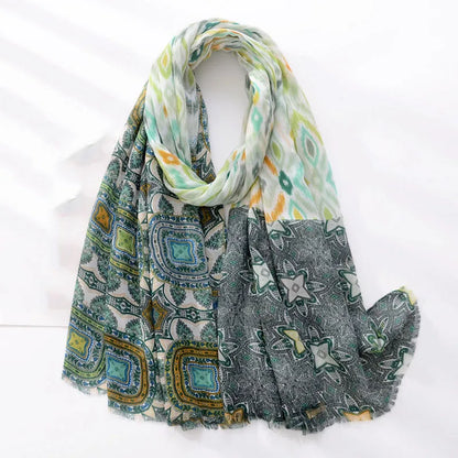 Luxury Brand Scarf For Woman Soft Cotton Shawl Wrap Tassel Viscose Muslim Woman Hijab Boho Beach Towel Female Bandana Headscarf - AMULET RING STORE